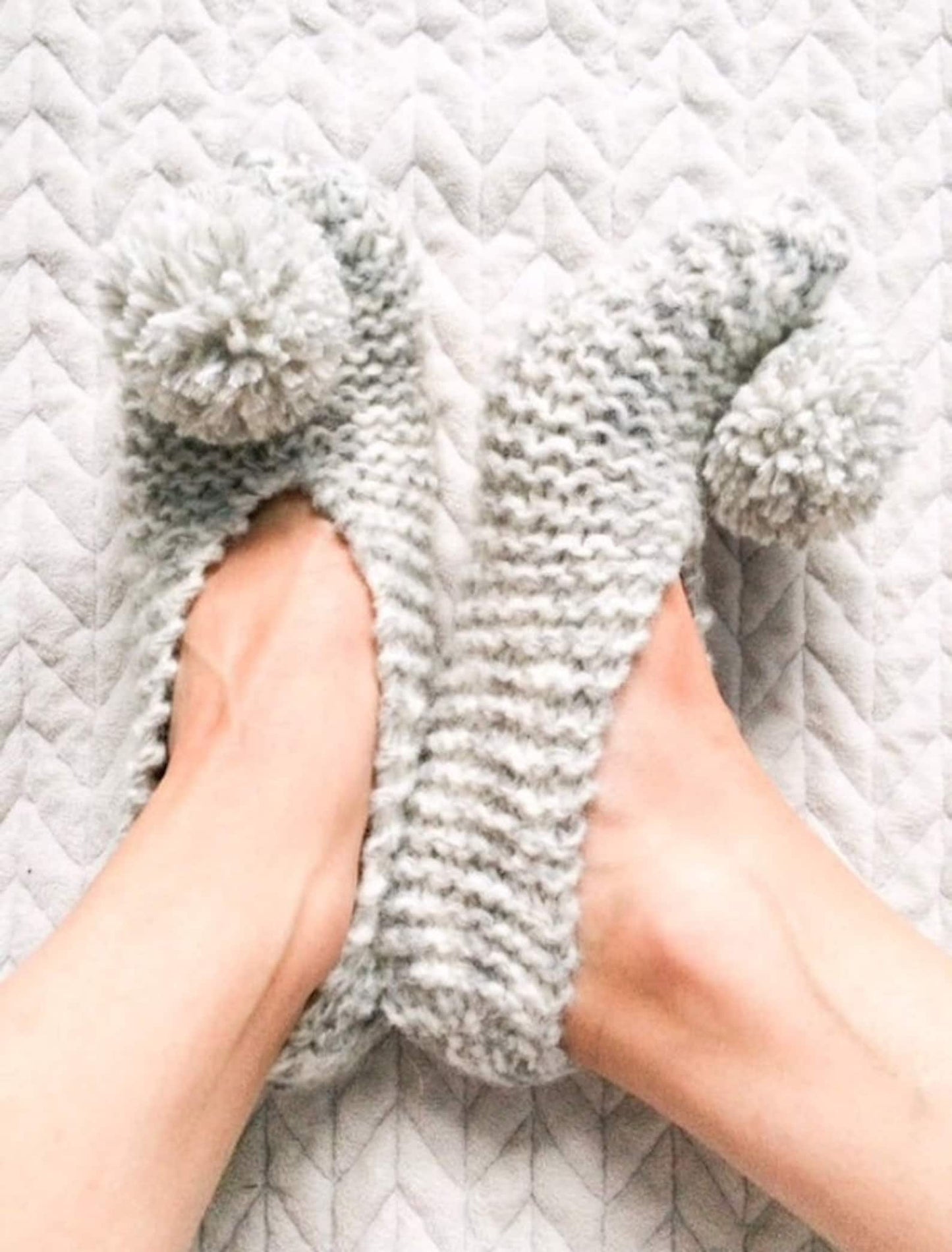Comfy Knitted Slippers Knitting Pattern