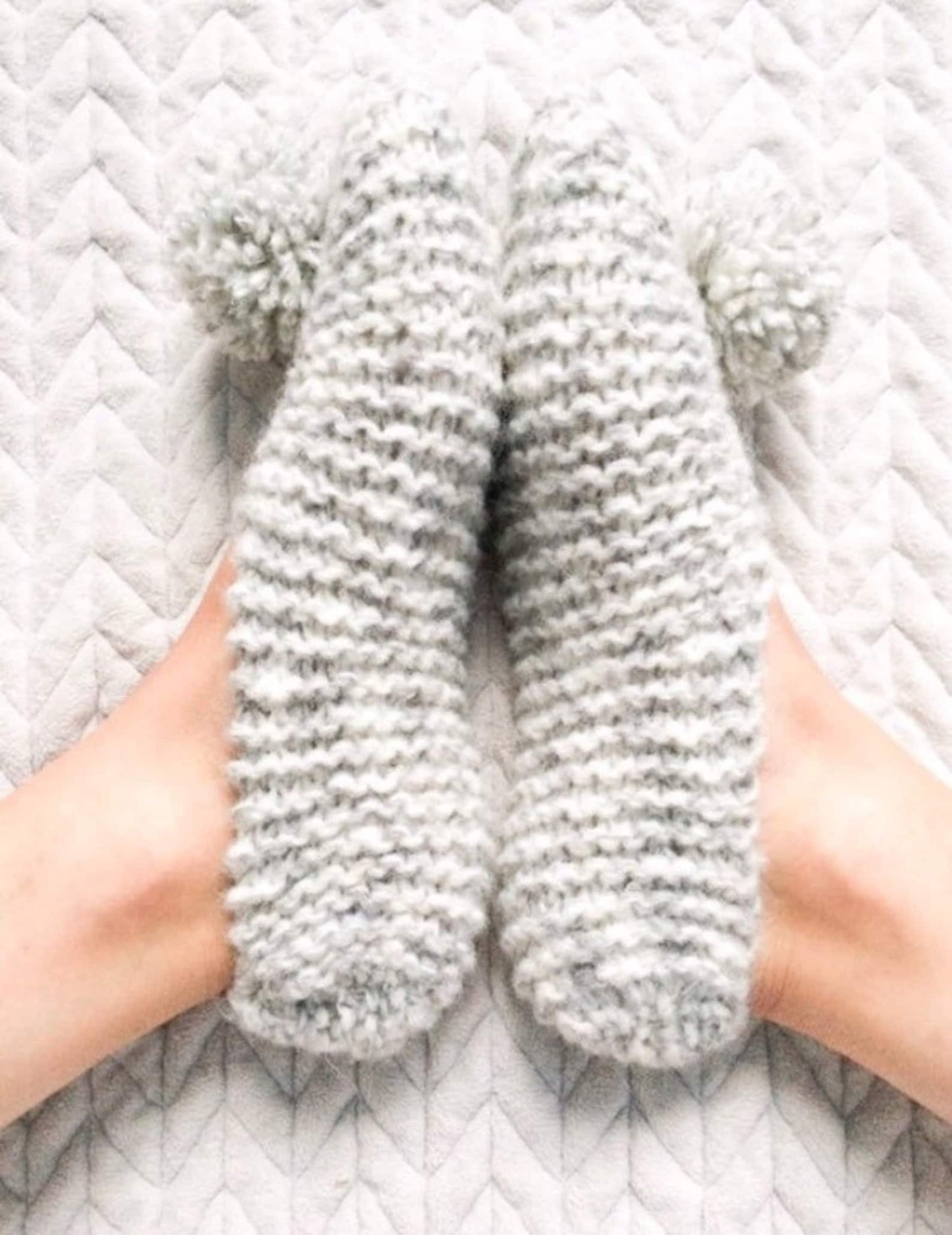 Comfy Knitted Slippers Knitting Pattern