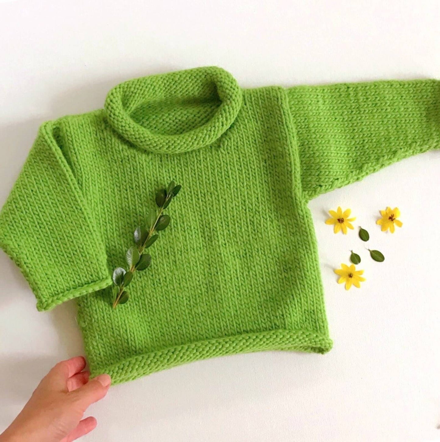 Easy Bulky Sweater Knitting Pattern | child & adult sizes