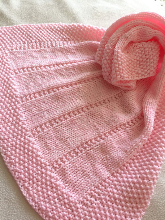 The Easy Reversible Baby Blanket Knitting Pattern