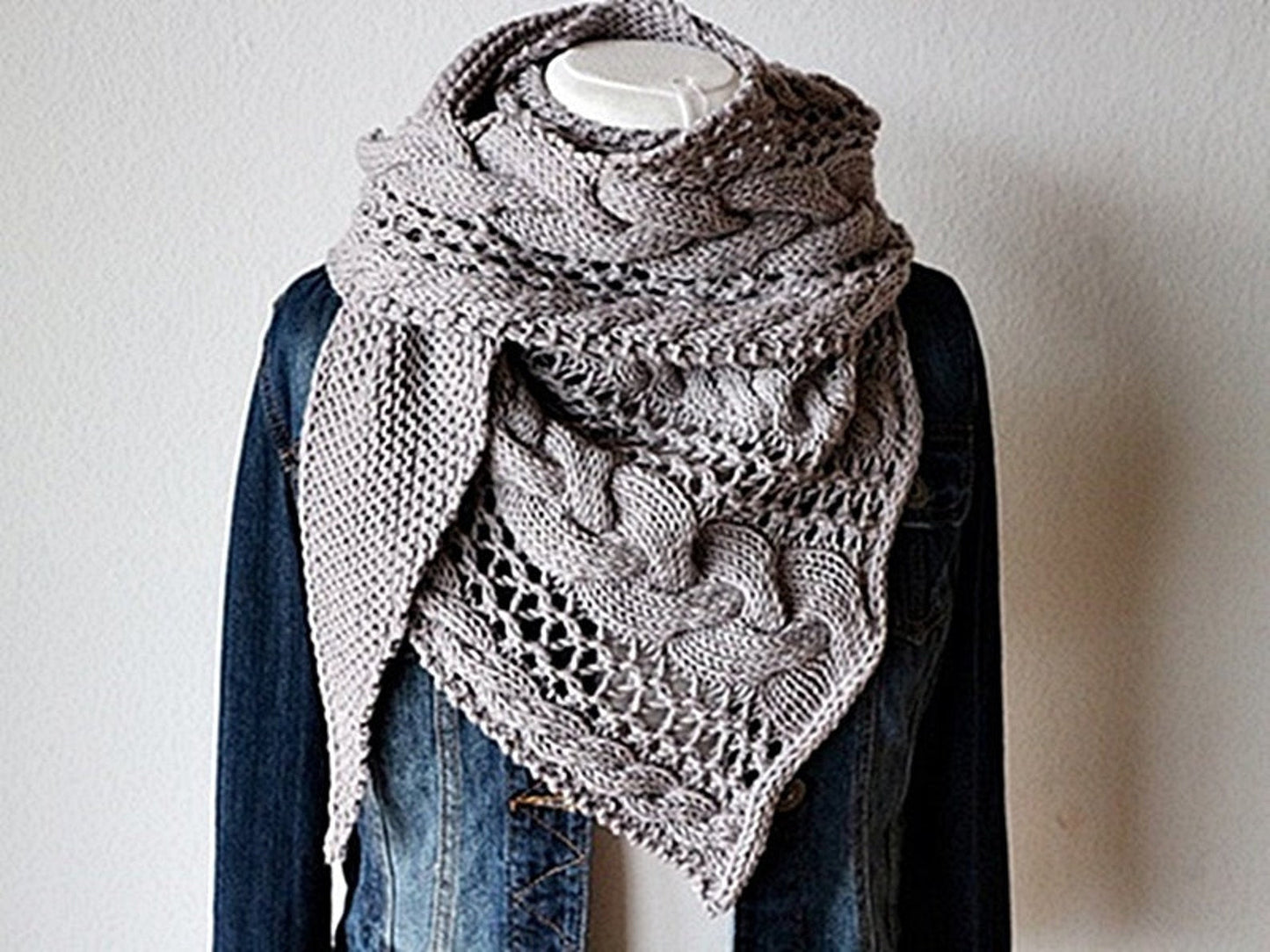Cozy Winter Shawl Knitting Pattern