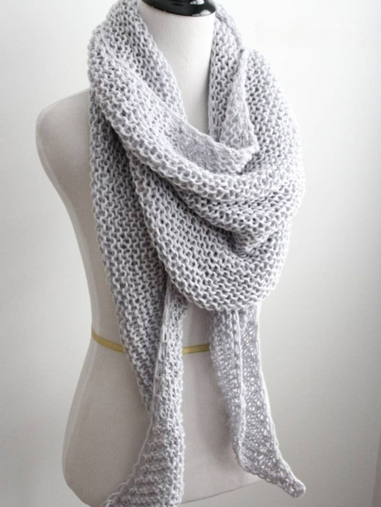 Classic Moon Shape Winter Shawl Knitting Pattern