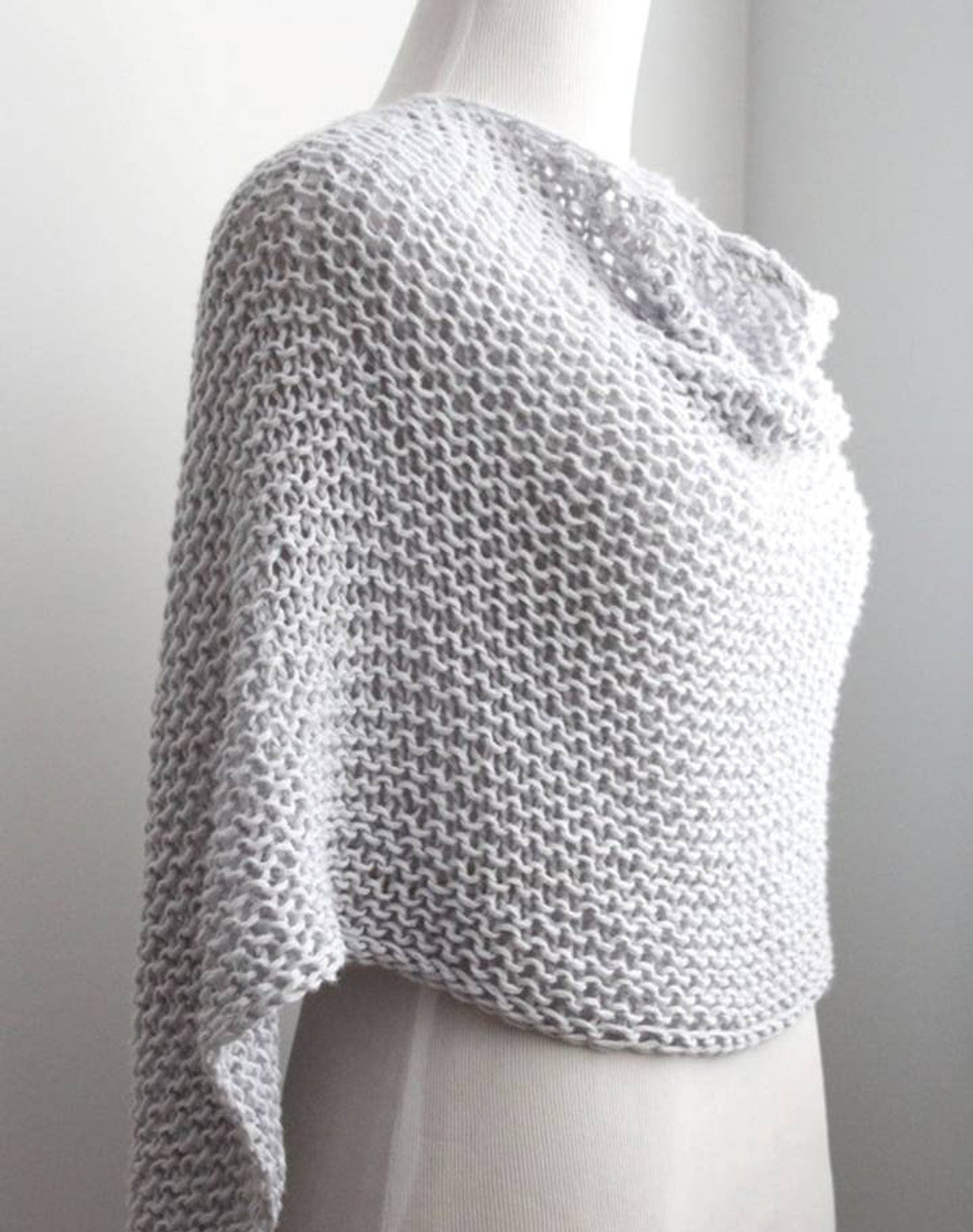 Classic Moon Shape Winter Shawl Knitting Pattern