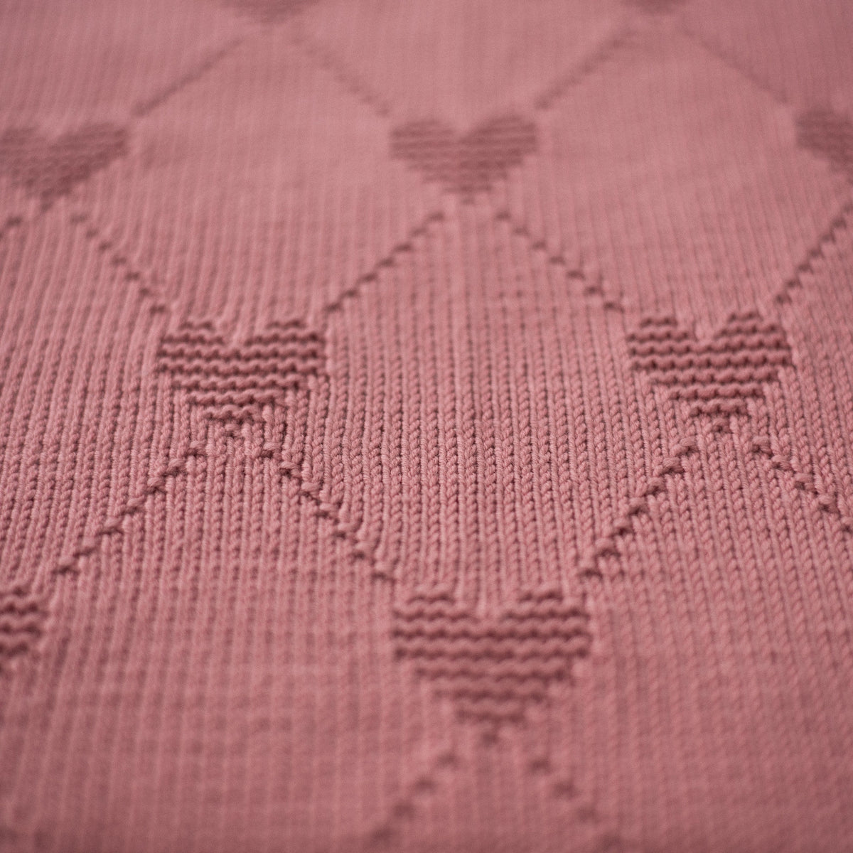 Heart Baby Blanket Knitting Pattern