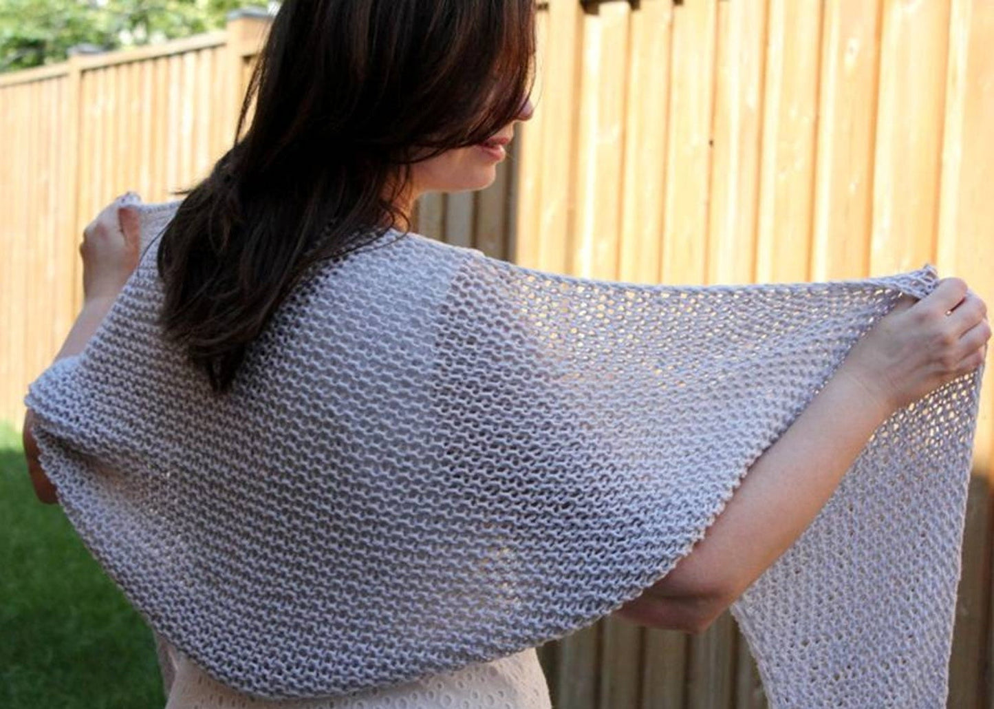 Classic Moon Shape Winter Shawl Knitting Pattern