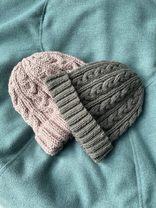Cable Hats for the Whole Family Knitting Pattern — view 1