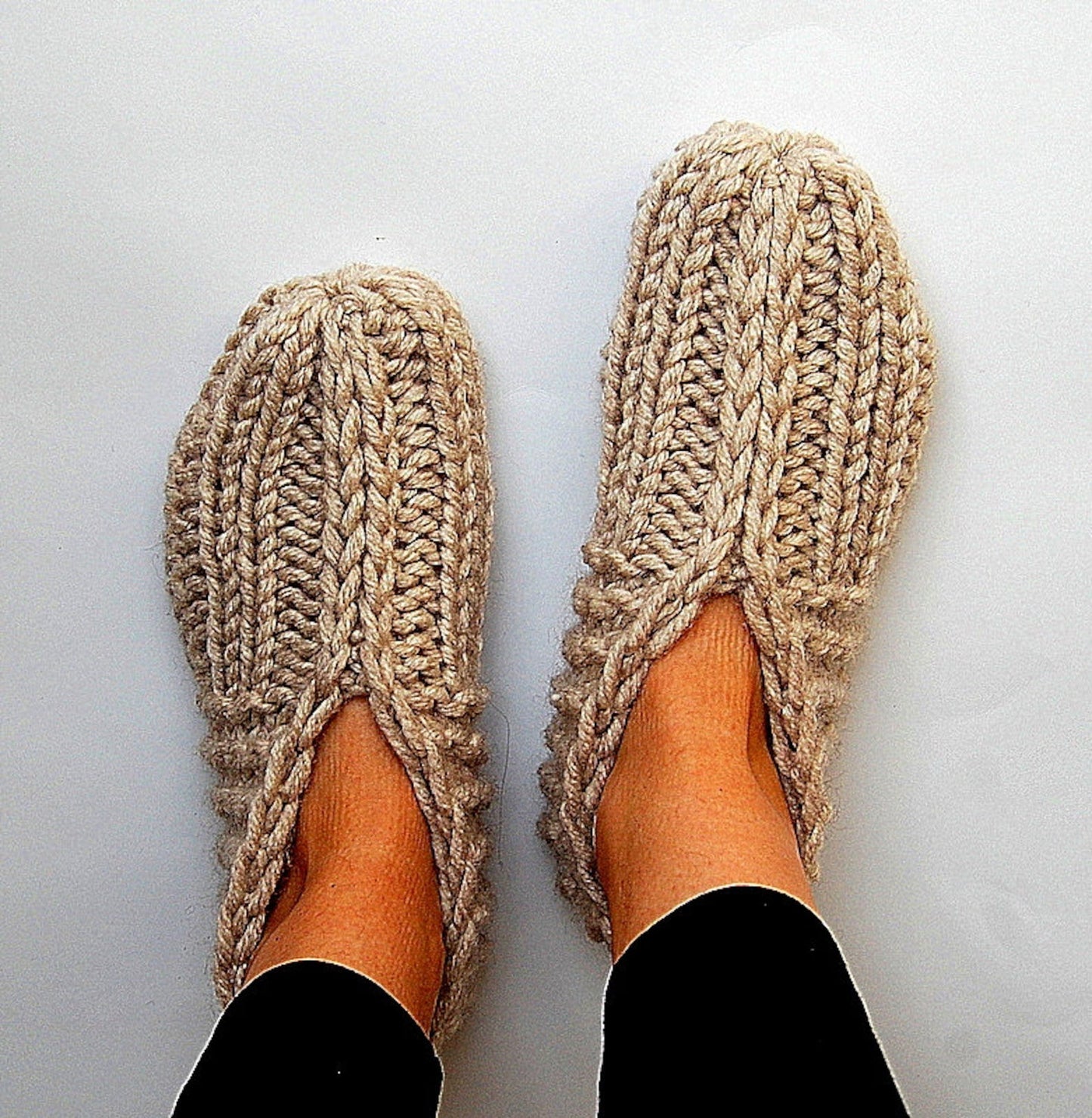 Postpartum Slipper Socks Knitting Pattern