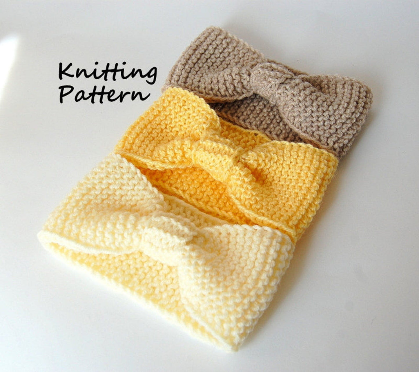 Earwarmer Turban for Baby Knitting Pattern