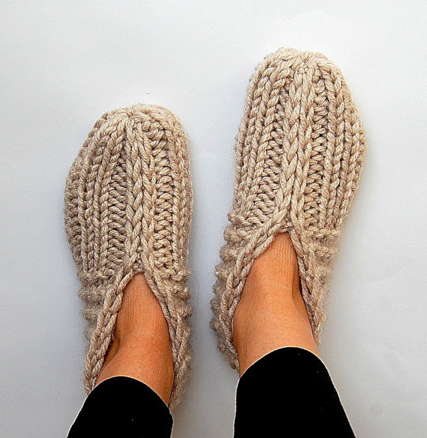 Postpartum Slipper Socks Knitting Pattern