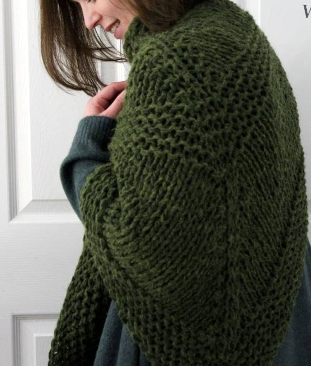 Classic Triangle Scarf Knitting Pattern