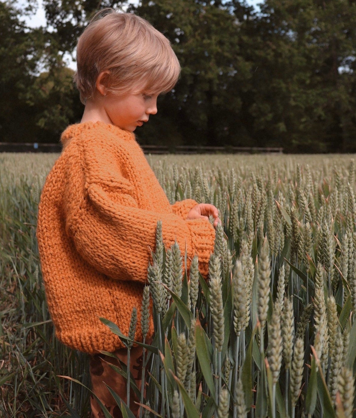 Cozy Chunky Kids Sweater Knitting Pattern