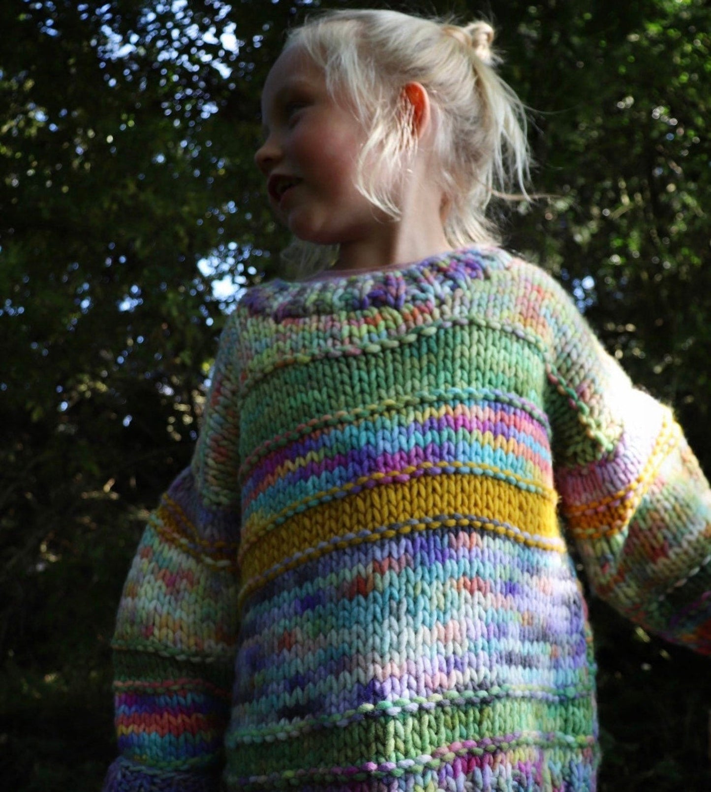 Cozy Chunky Kids Sweater Knitting Pattern