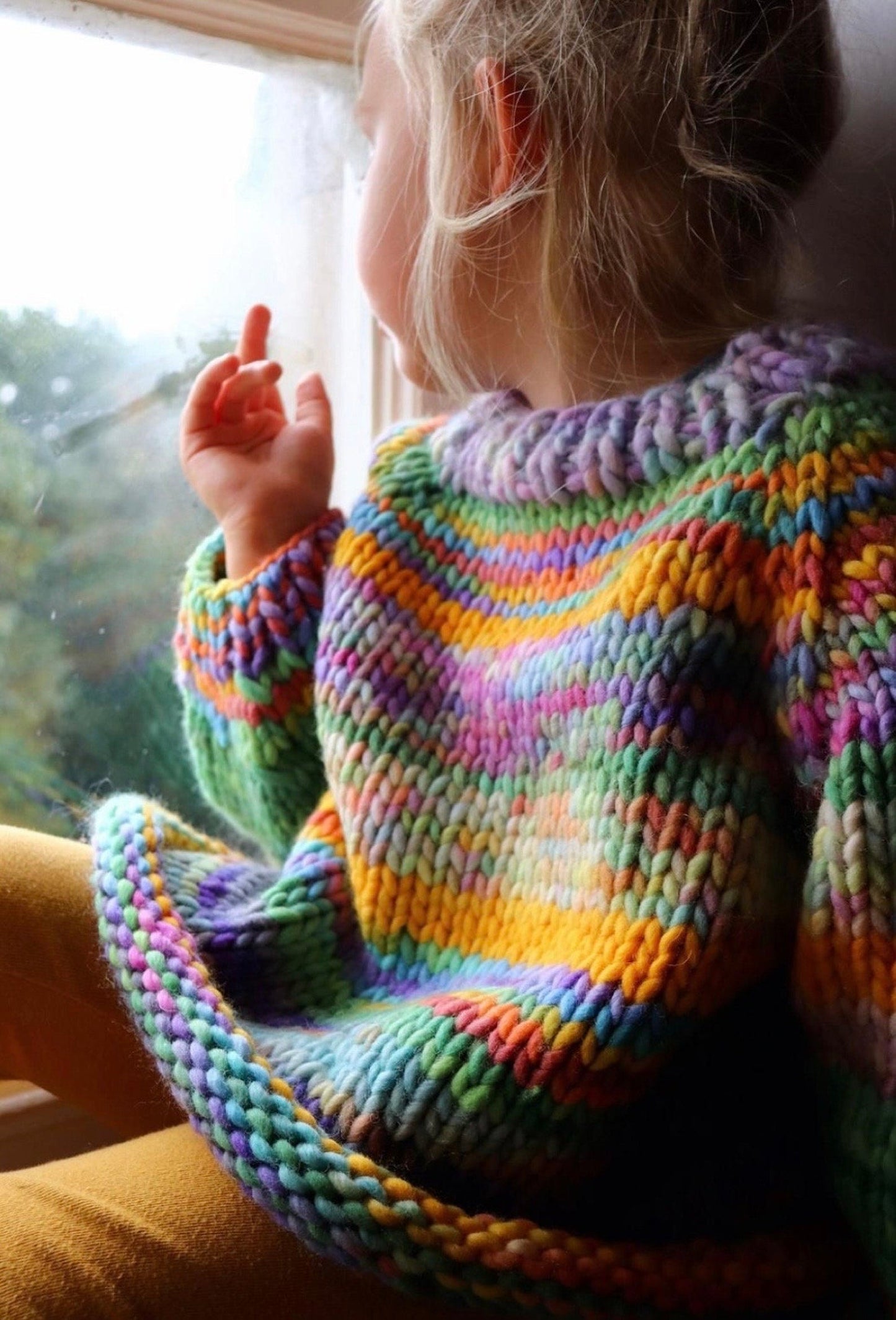 Comfy Raglan Sweater for Kids Knitting Pattern