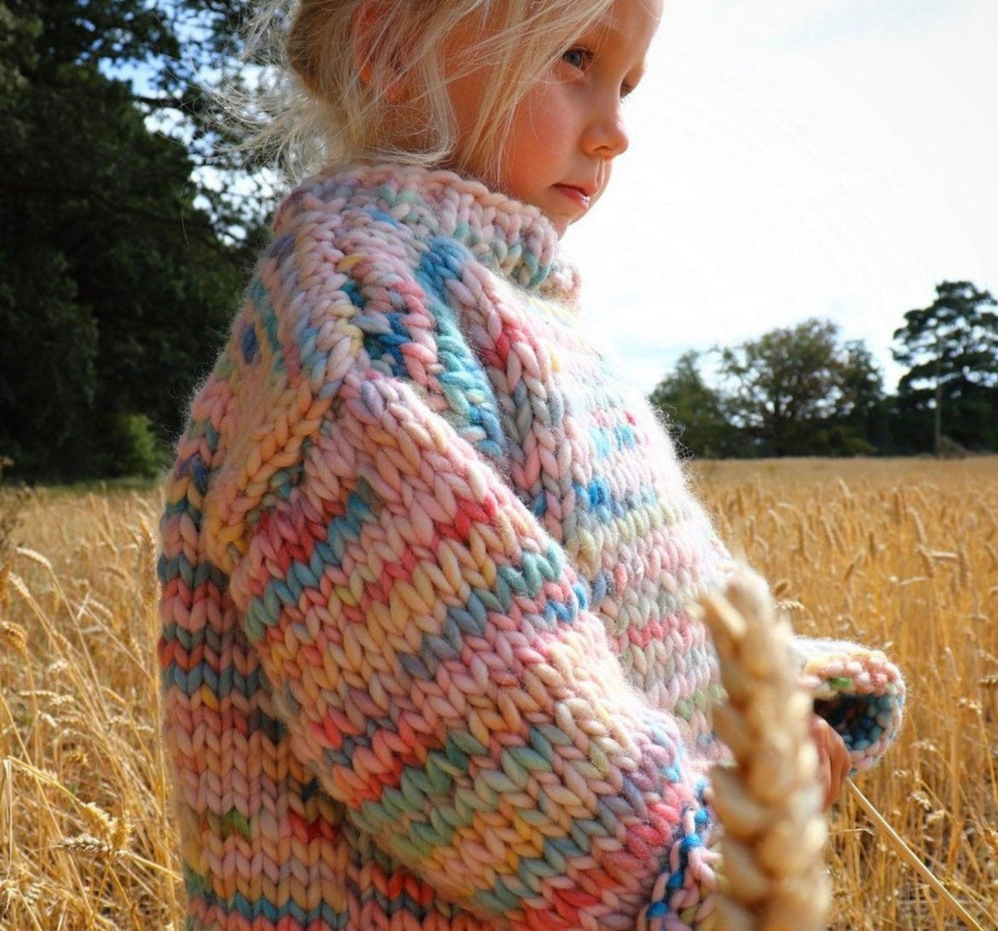 Cozy Chunky Kids Sweater Knitting Pattern
