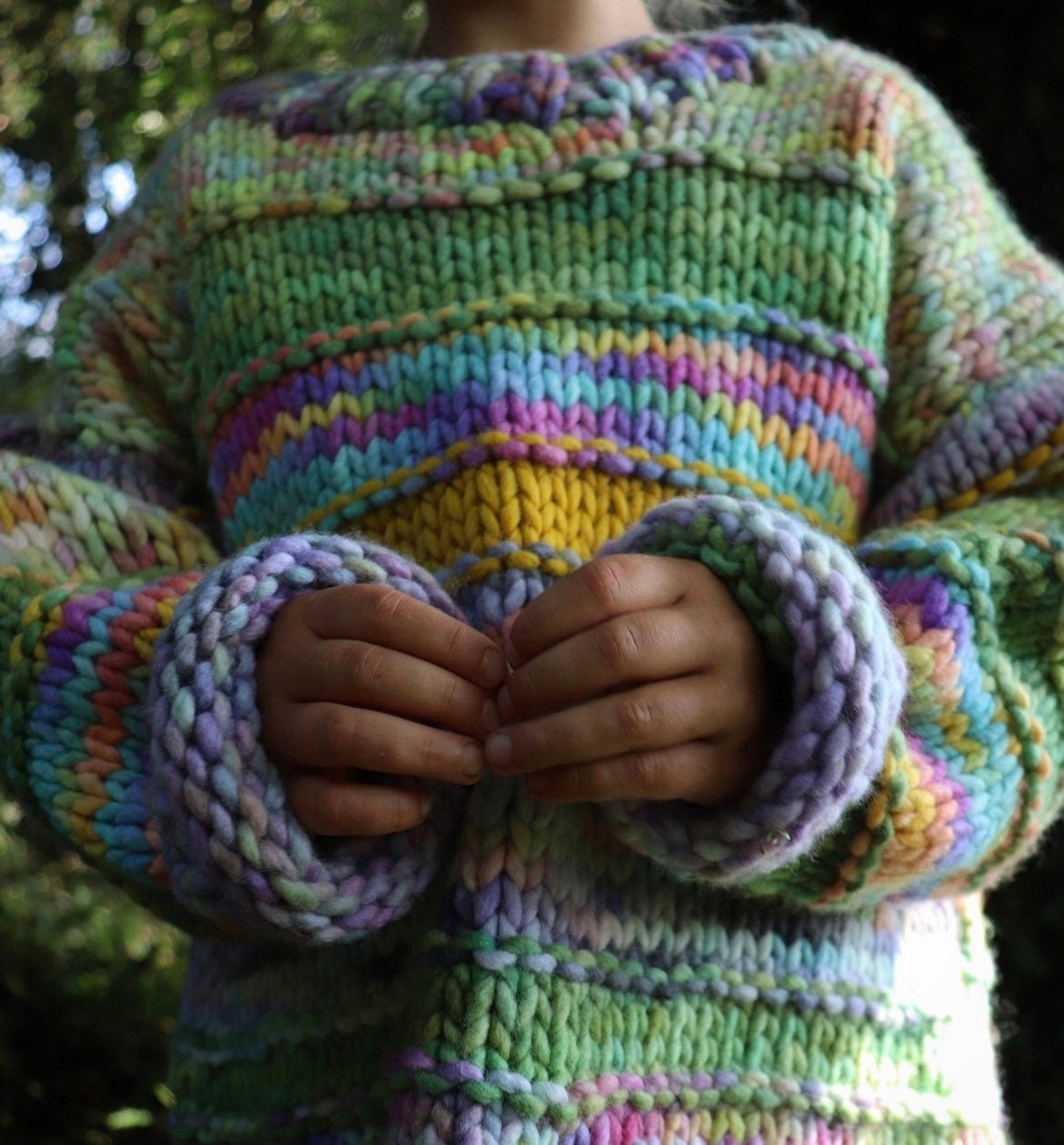 Cozy Chunky Kids Sweater Knitting Pattern