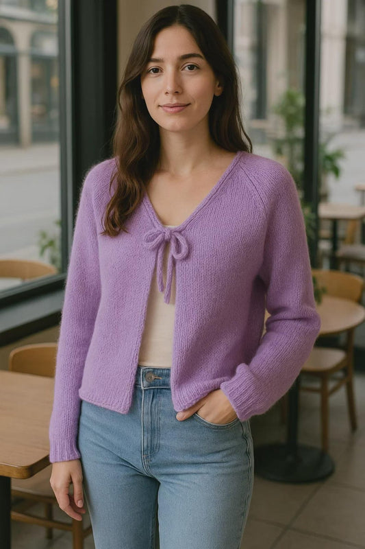 Old School Style Cardigan Knitting Pattern