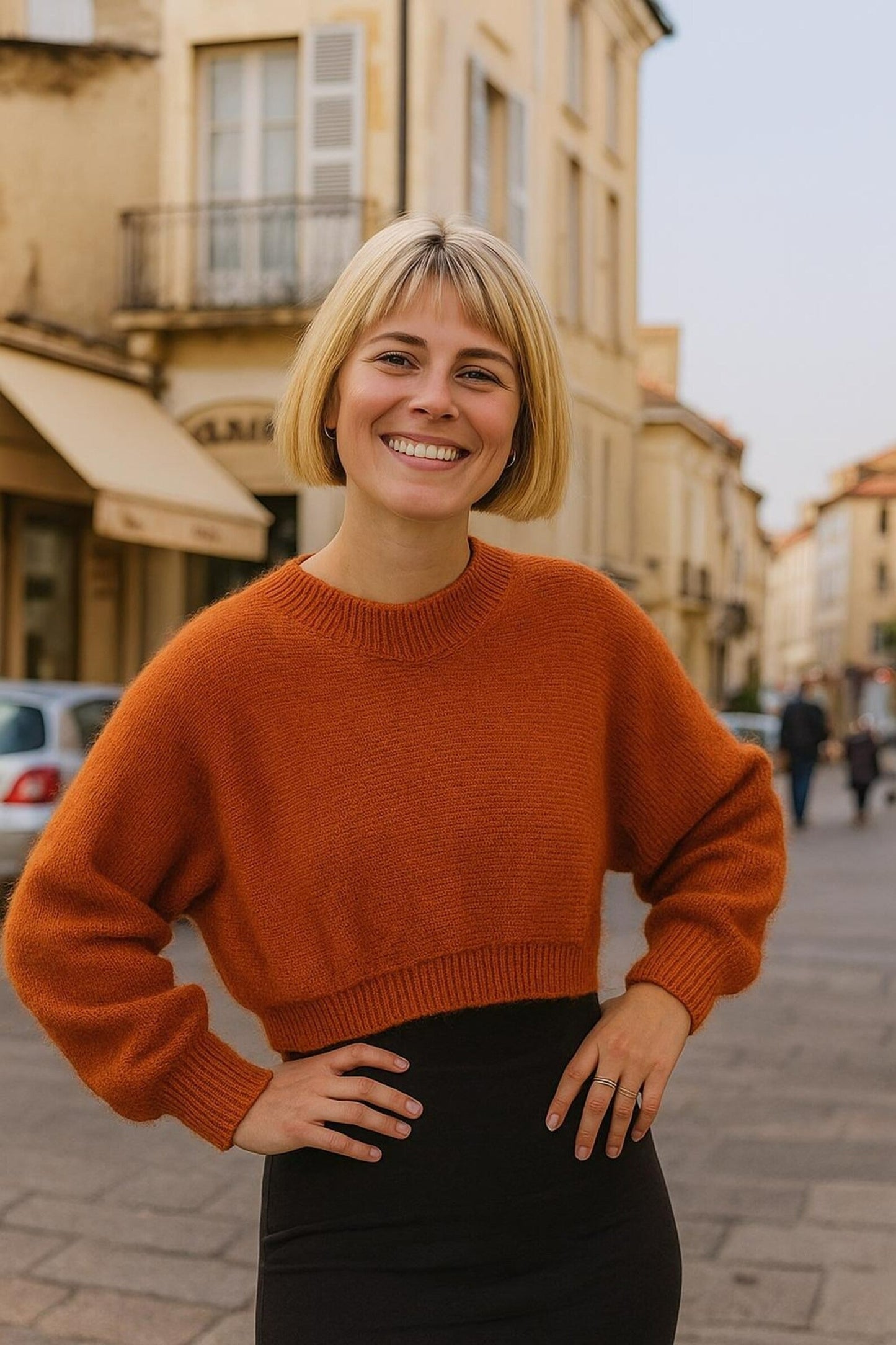 Trendy Cropped Pullover Knitting Pattern