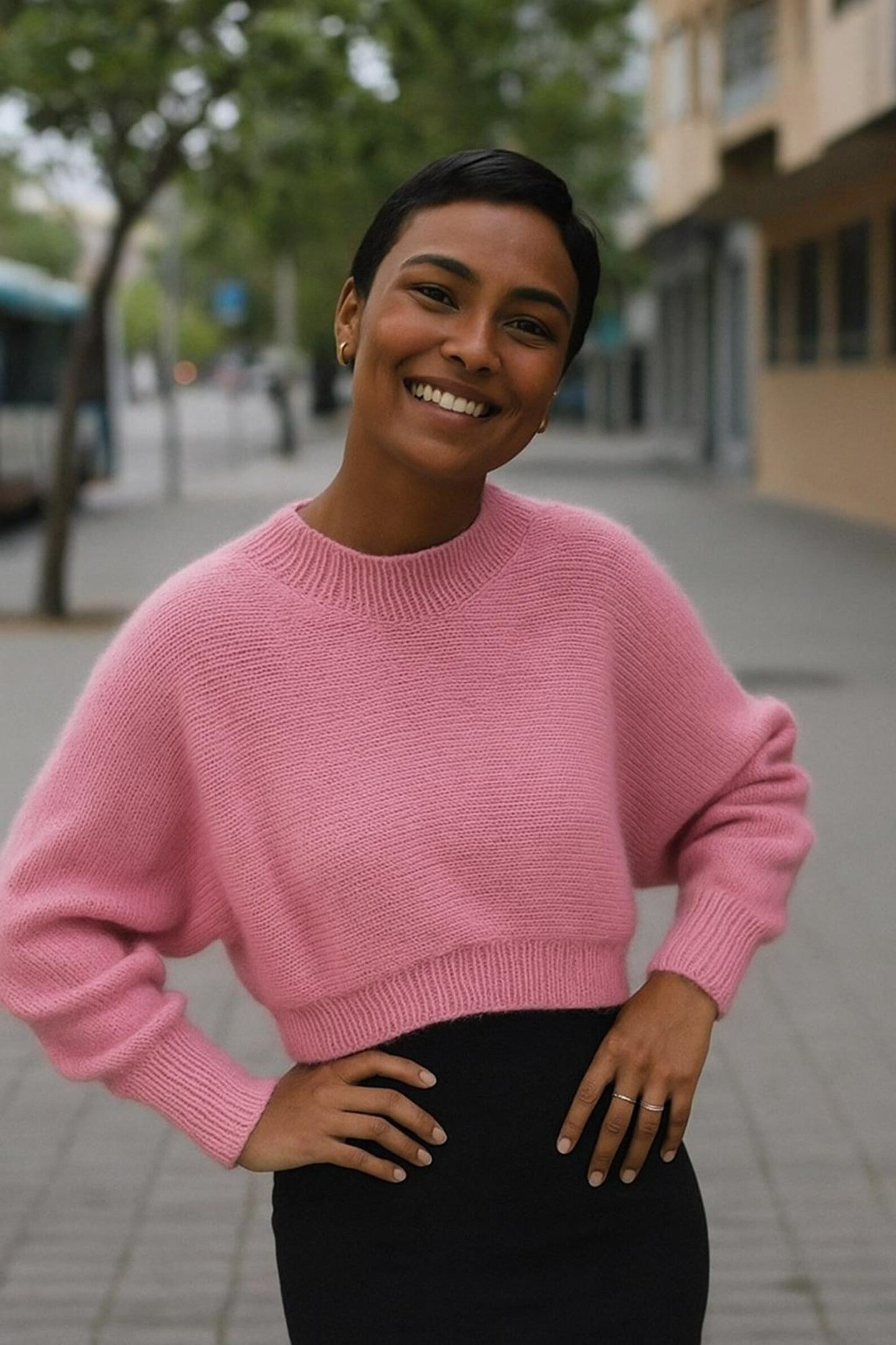 Trendy Cropped Pullover Knitting Pattern