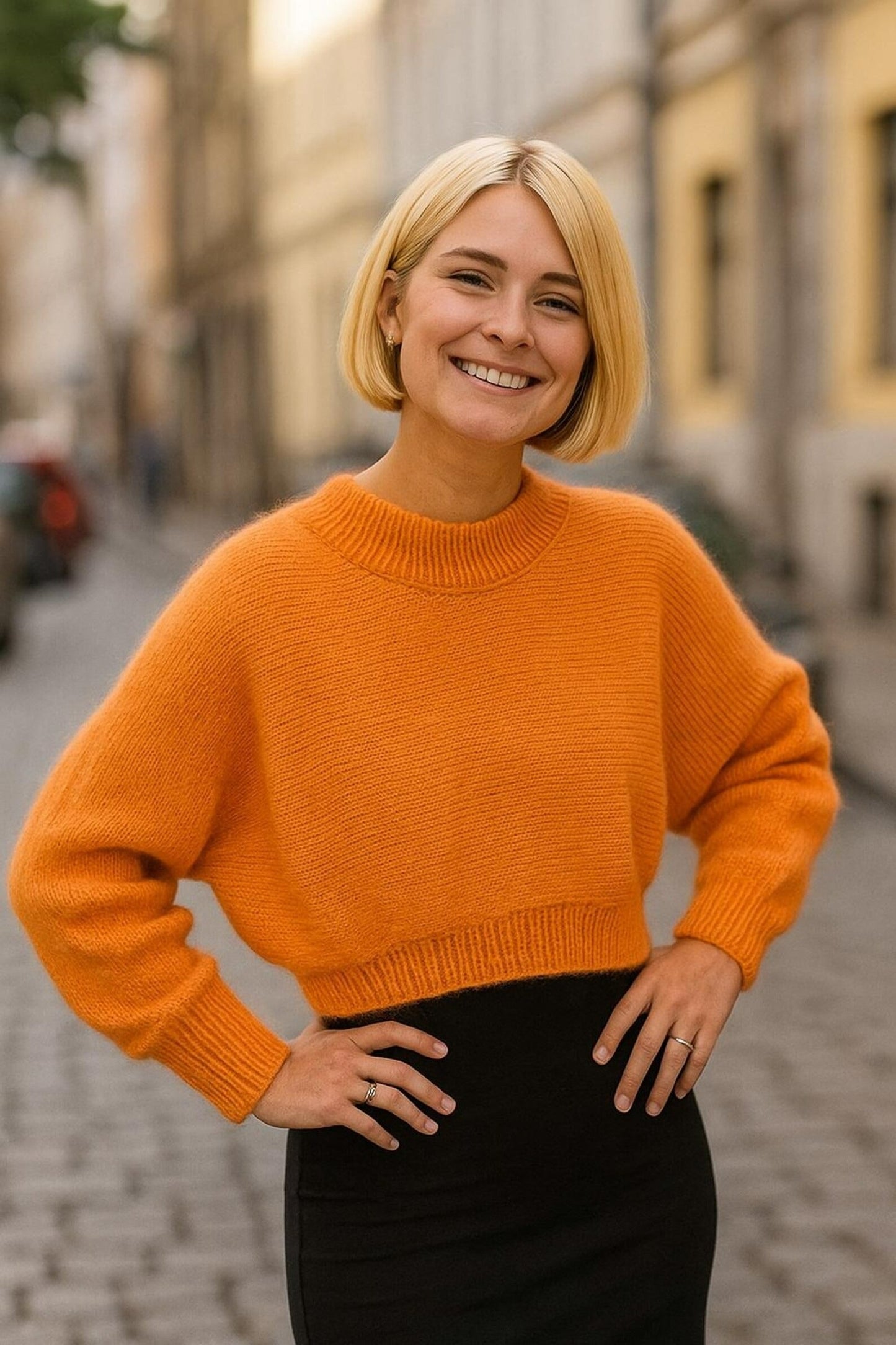 Trendy Cropped Pullover Knitting Pattern