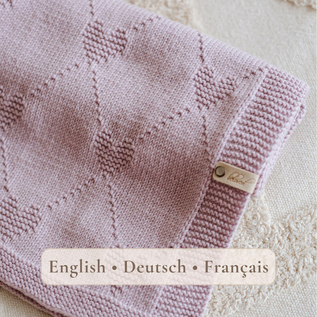 Heart Baby Blanket Knitting Pattern