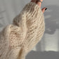 Soft Cloud Cable V Neck Sweater Knitting Pattern - view 5