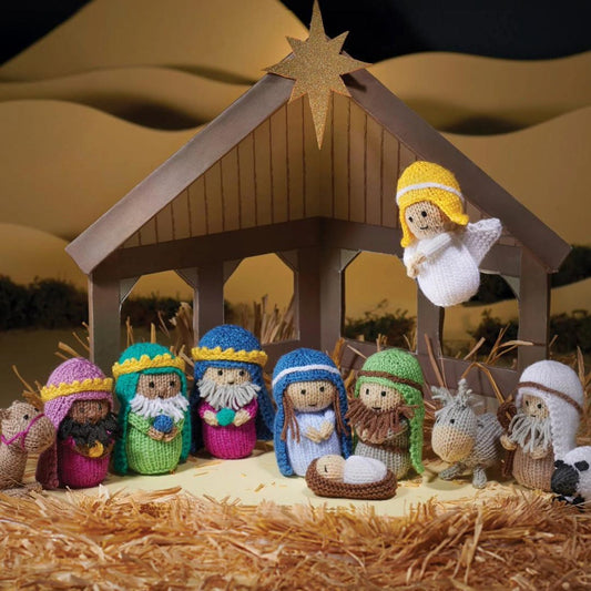 Christmas Manger Scene Toy Set Knitting Pattern — view 1