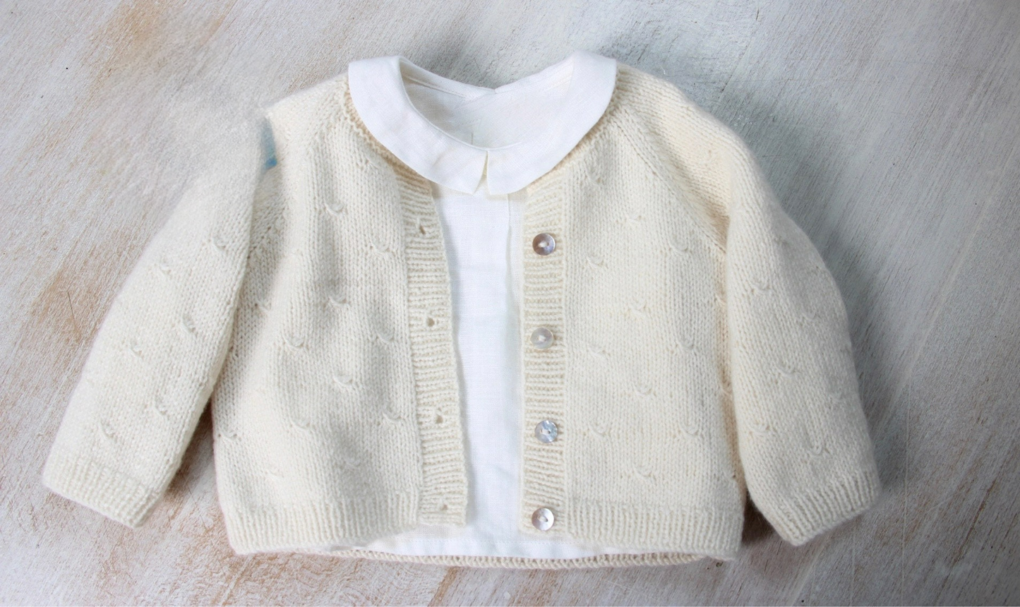 Classy Baby Sweater Cardigan Knitting Pattern