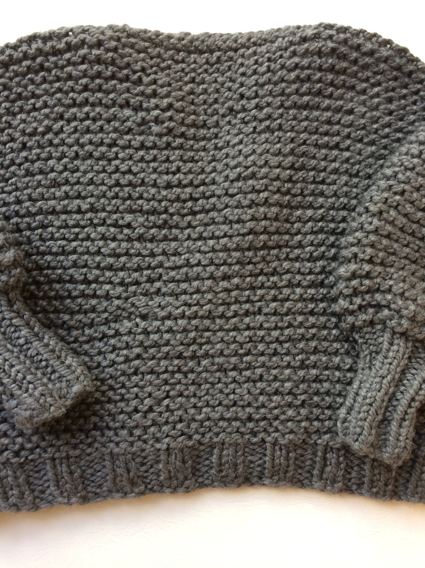 Oversized Mid Cardigan wiith Arm Warmer Knitting Pattern