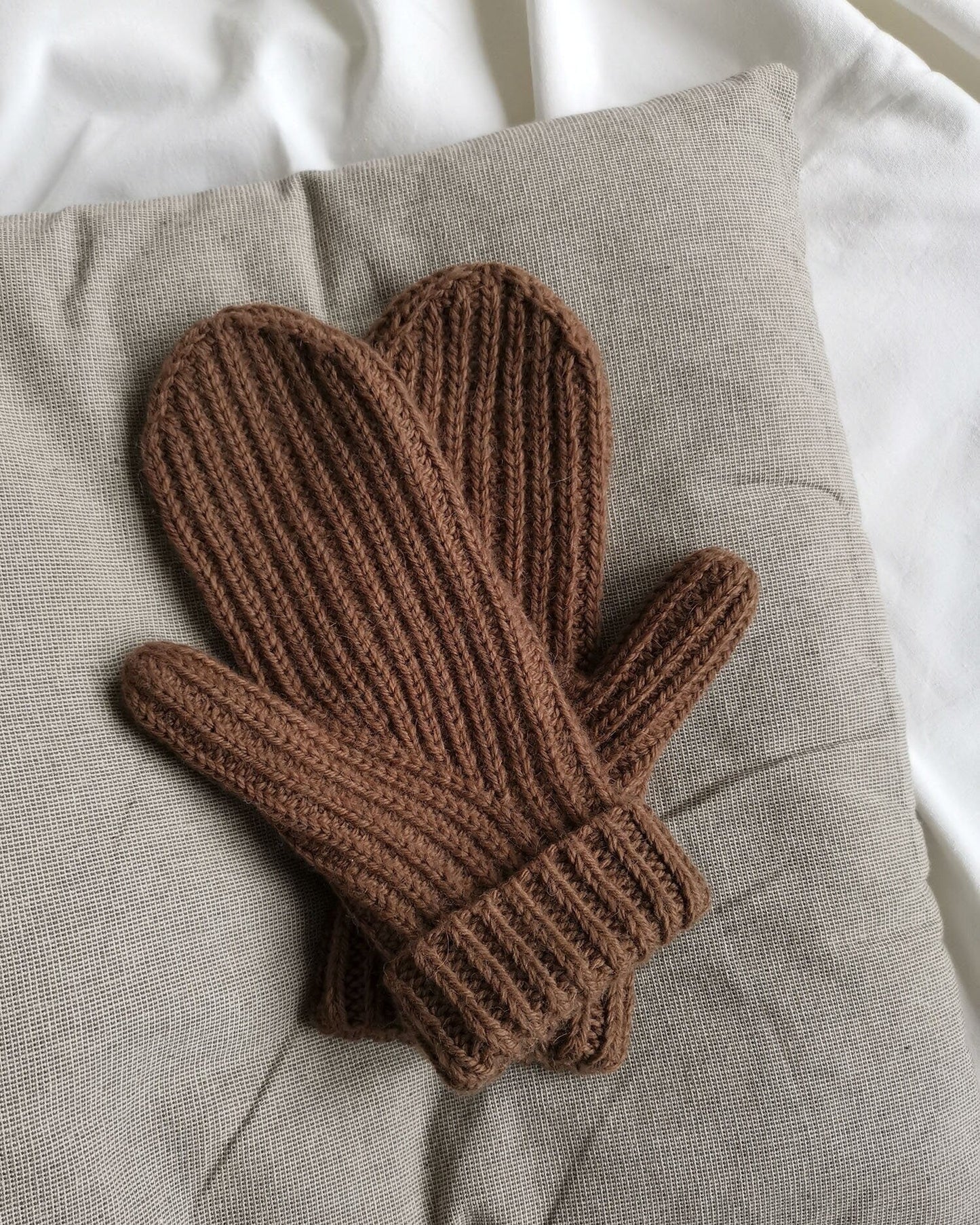 Adult Winter Mittens Knitting Pattern