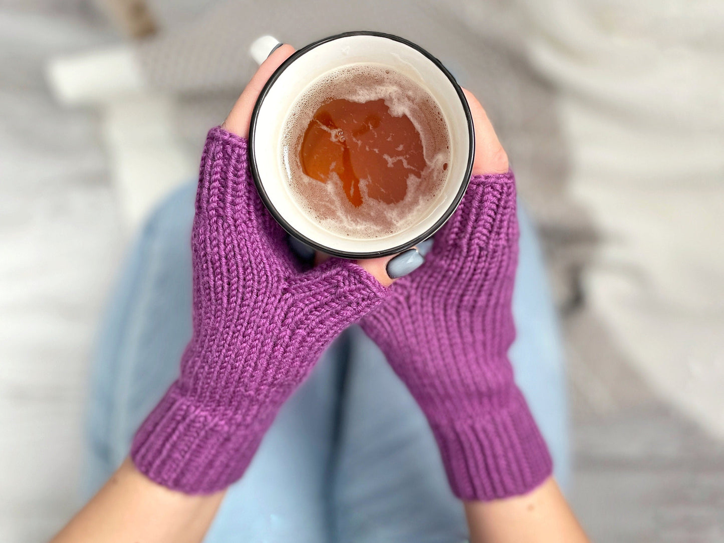 Cozy Fingerless Gloves Knitting Pattern