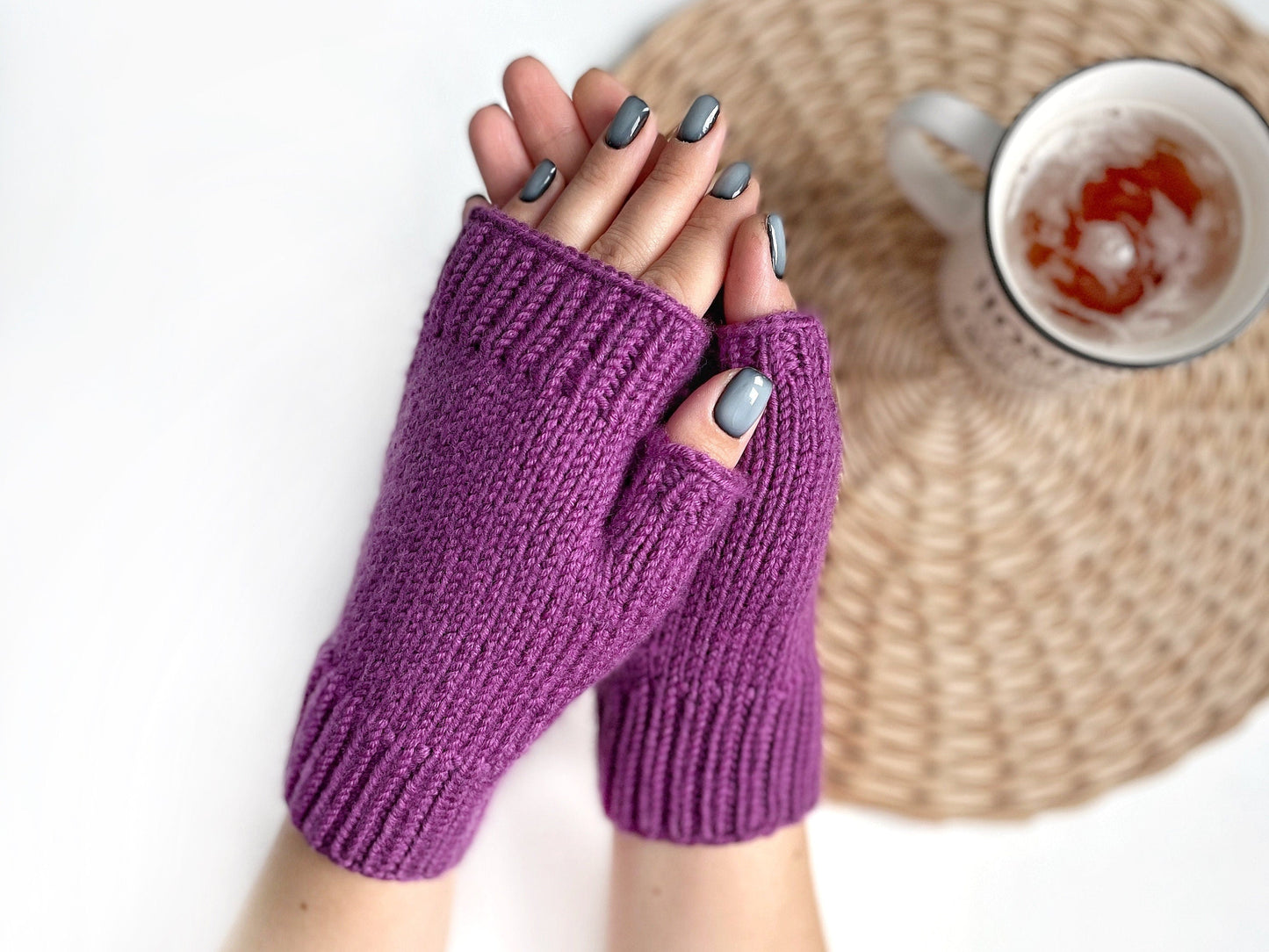 Cozy Fingerless Gloves Knitting Pattern