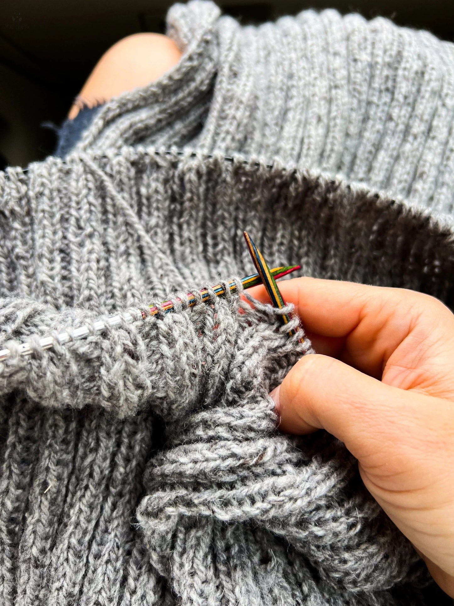 Ribbed Turtle Neck Long Dress Knitting Pattern