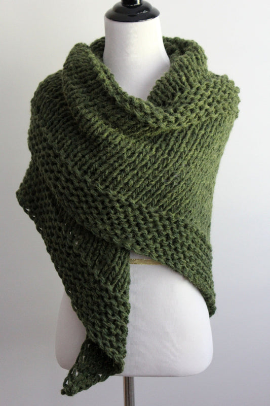 Classic Triangle Scarf Knitting Pattern