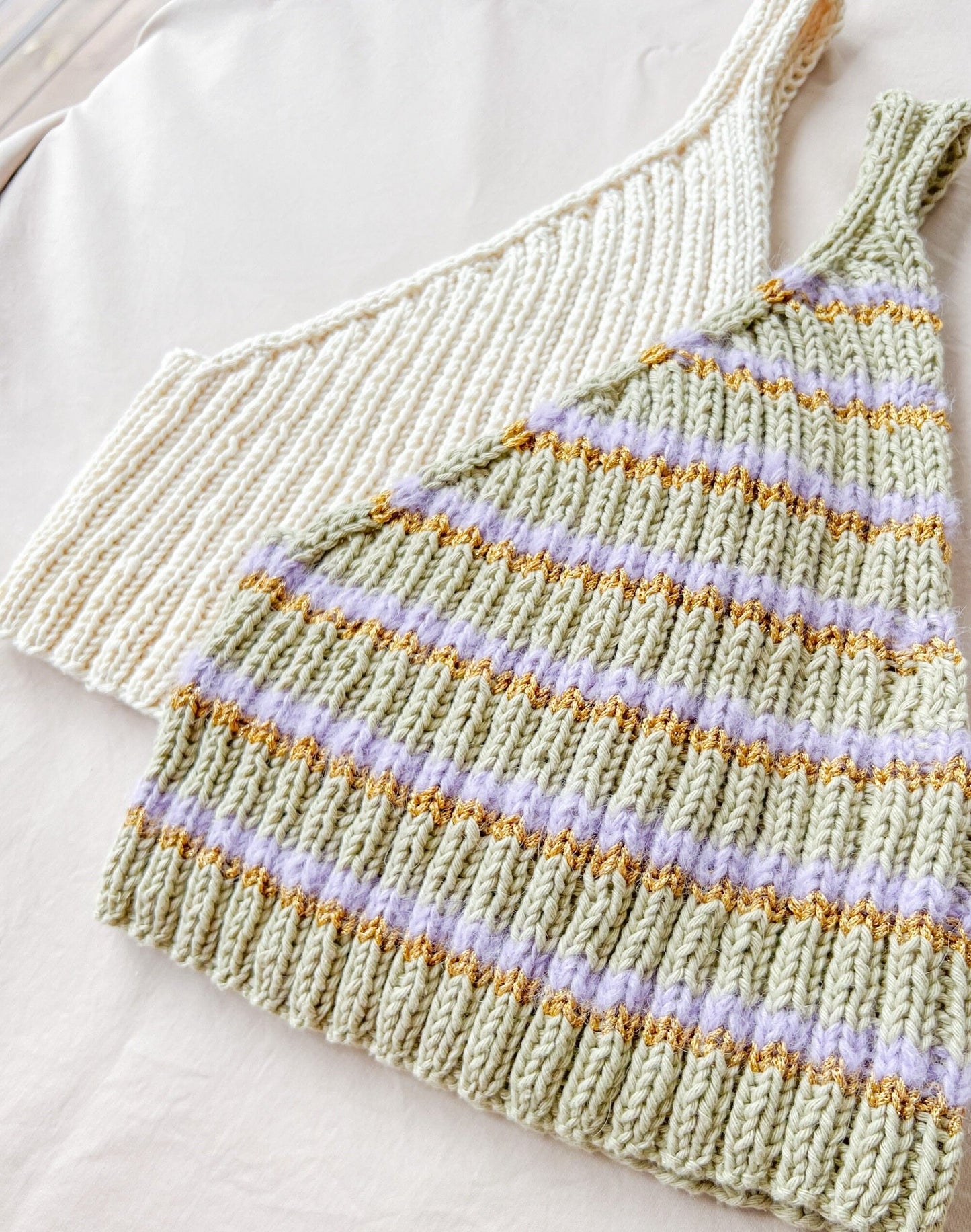 Cropped Goddes Summer Tank Top Knitting Pattern