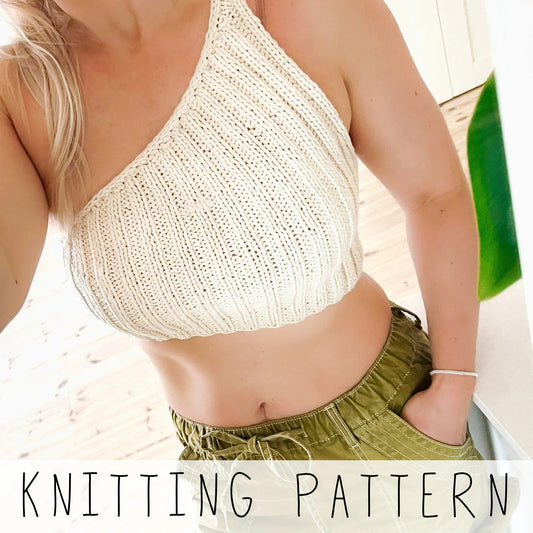 Cropped Goddes Summer Tank Top Knitting Pattern