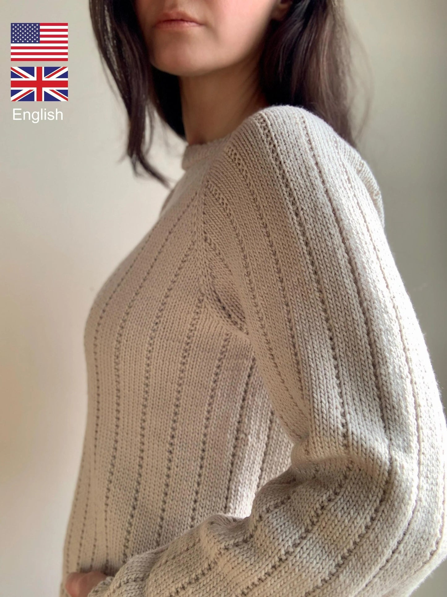 Classic Elegant Pullover Sweater Knitting Pattern
