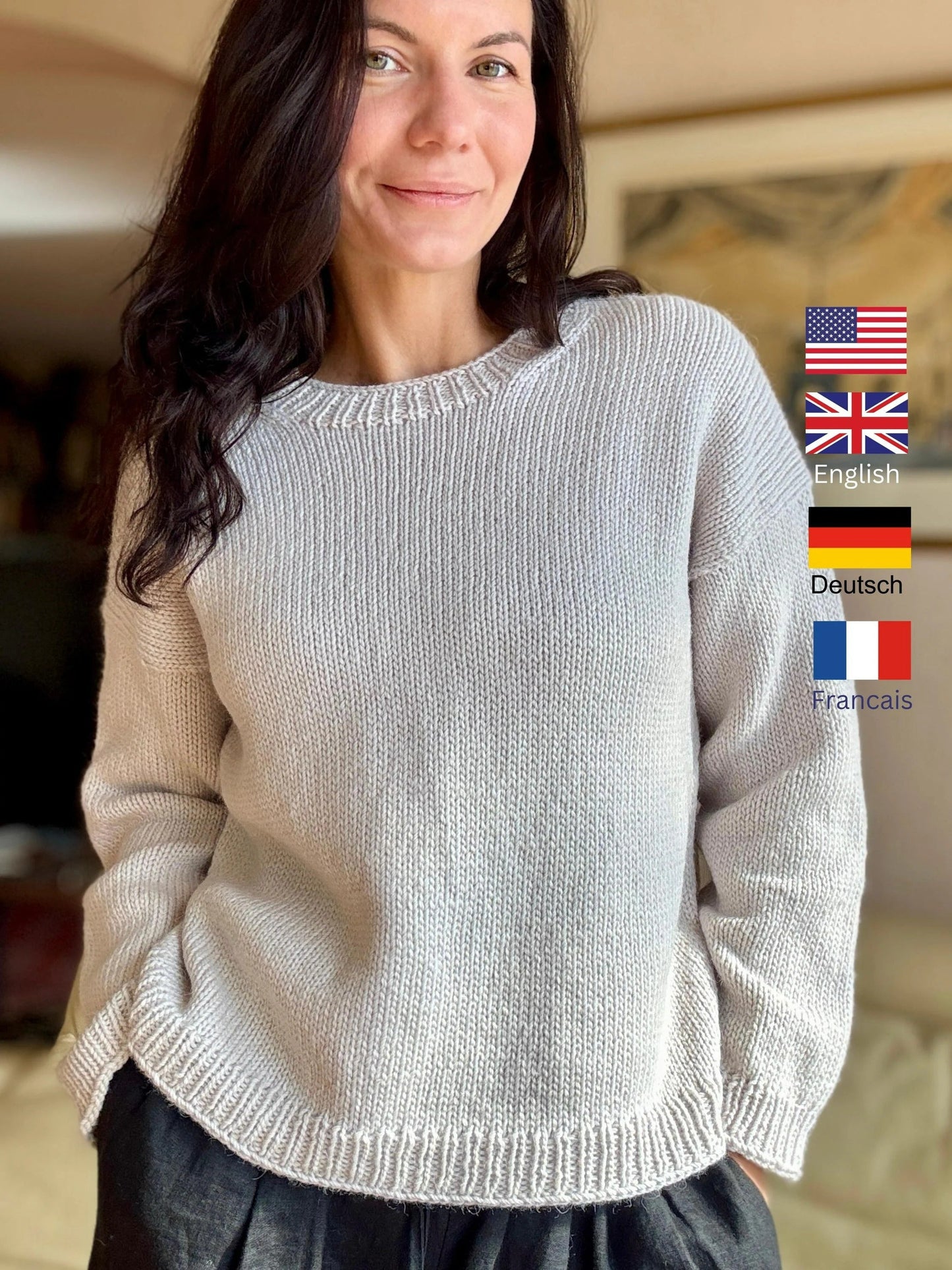 Super Classy Pullover Sweater Knitting Pattern