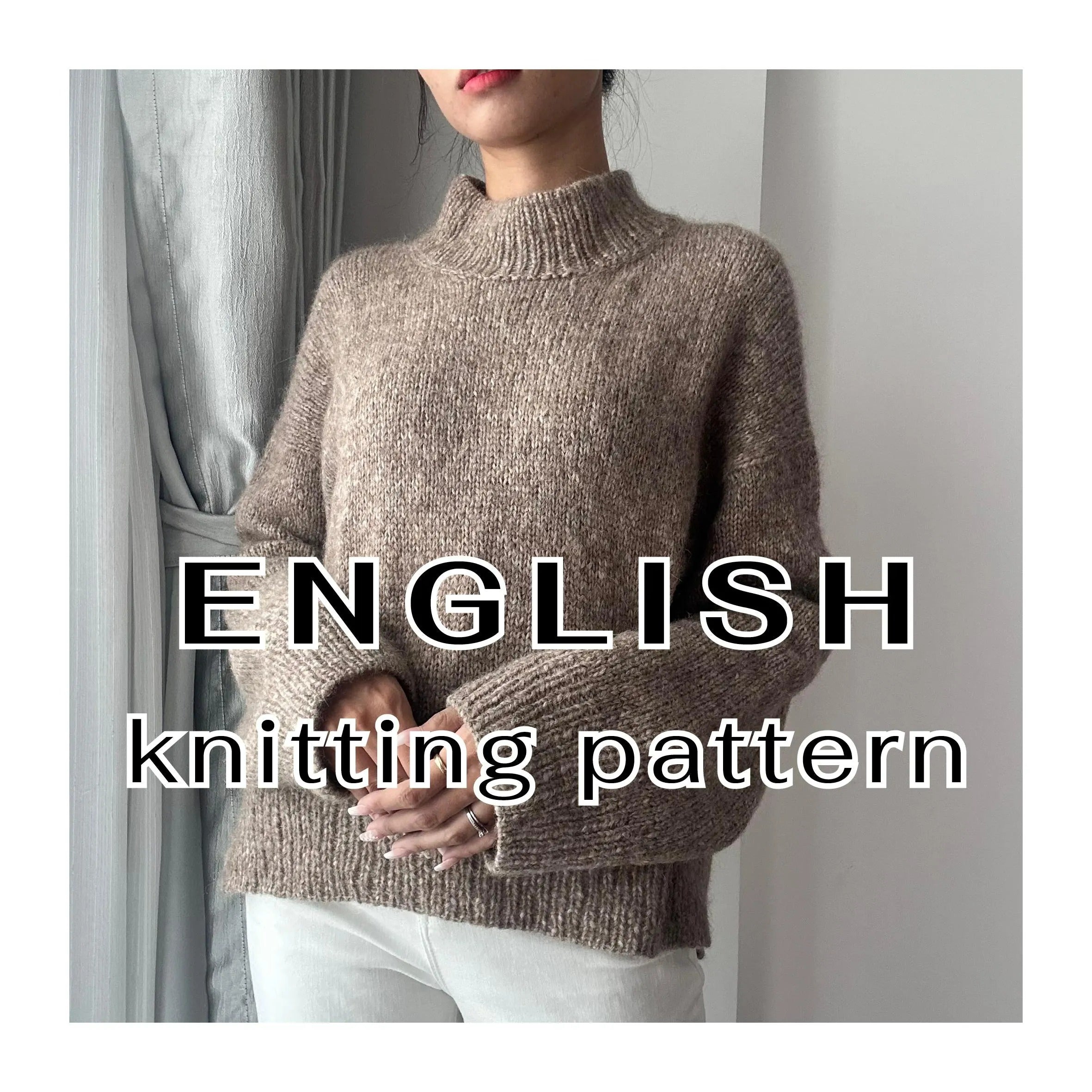 Low Collar Basic Pullover Sweater Knitting Pattern – AllKnittings