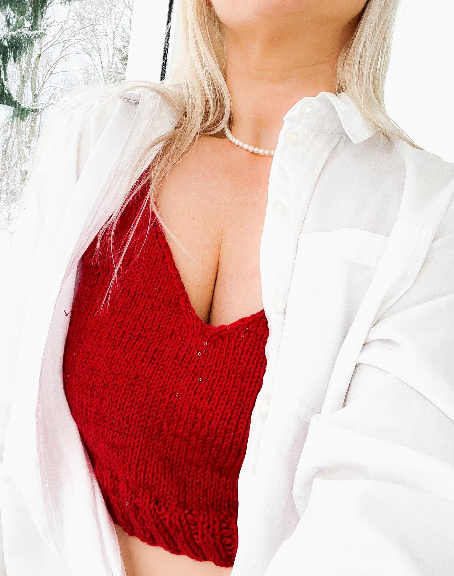 Fashionable Summer Bralette Knitting Pattern