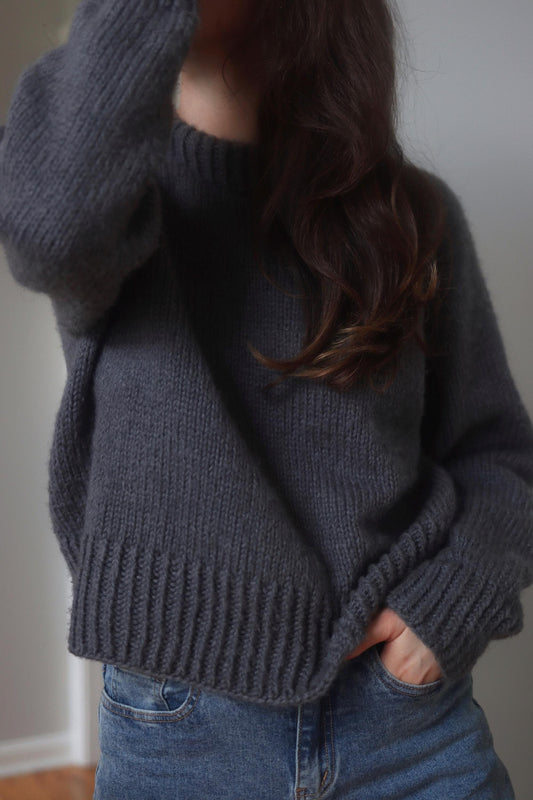 Rugged Cozy Sweater Knitting Pattern