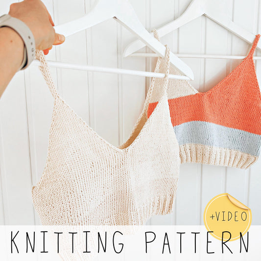 Fashionable Summer Bralette Knitting Pattern