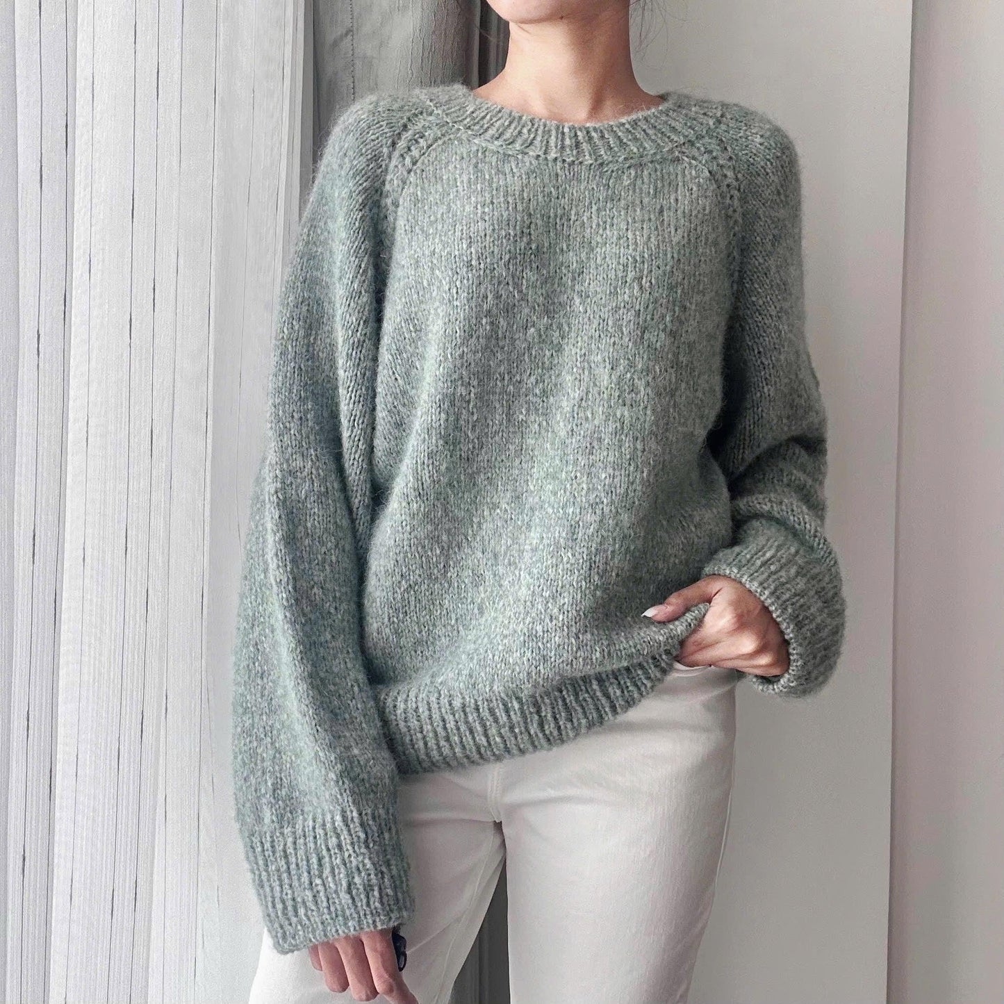 Basic Pullover Sweater Knitting Pattern
