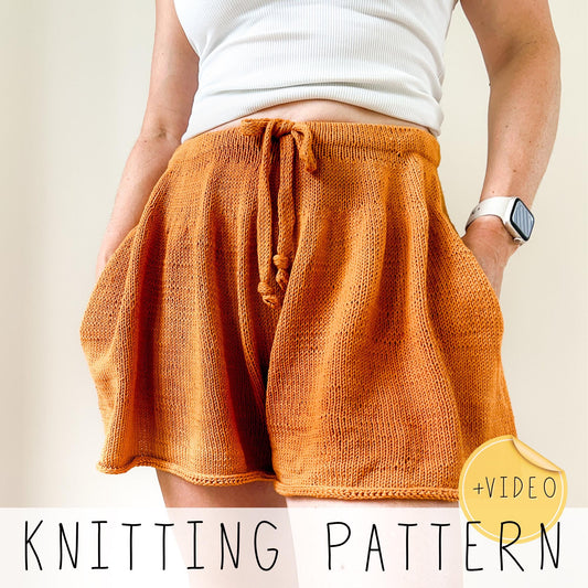 Comfy Summer Shorts Knitting Pattern