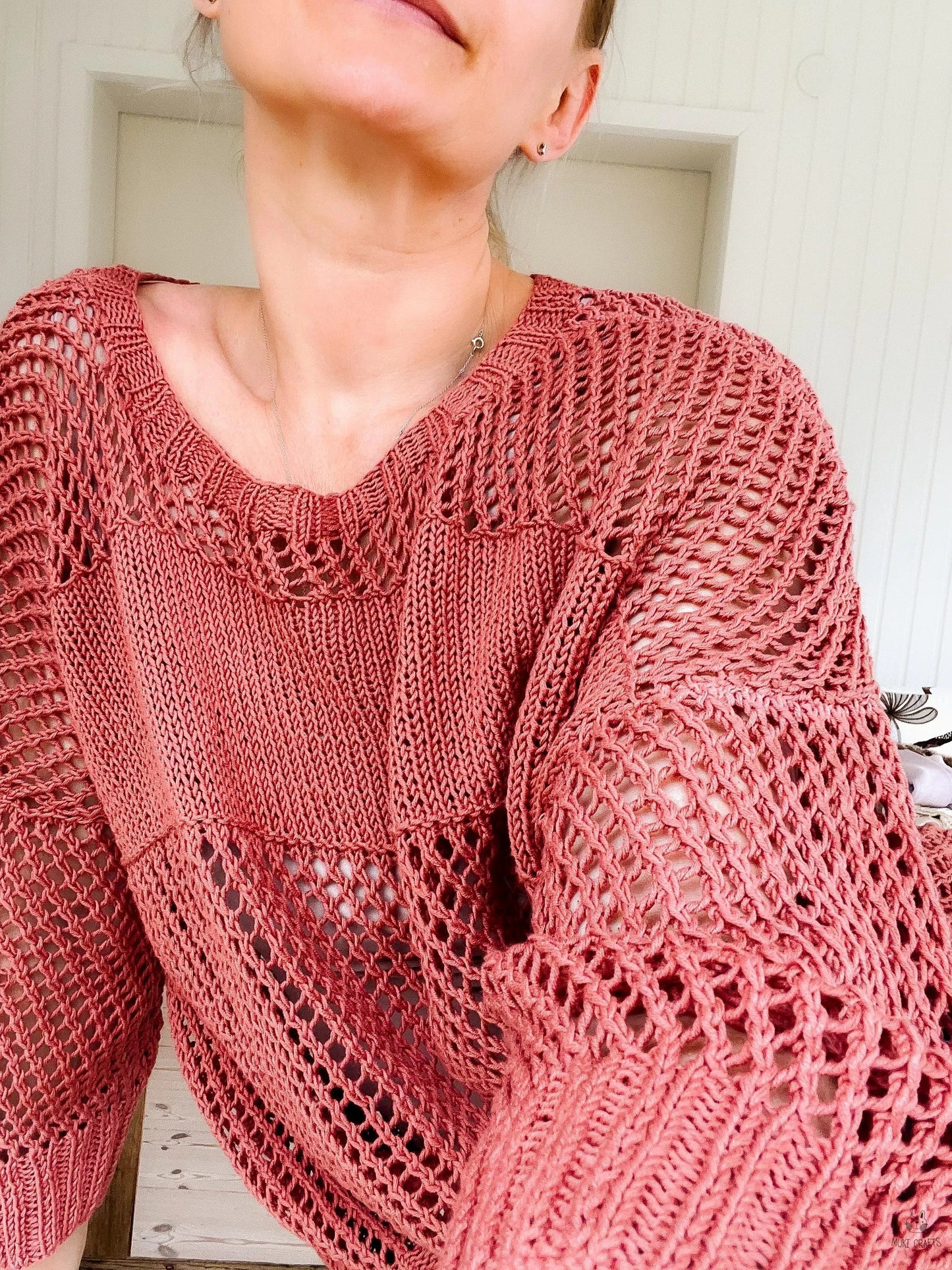 Mesh Beach Cardigan Knitting Pattern