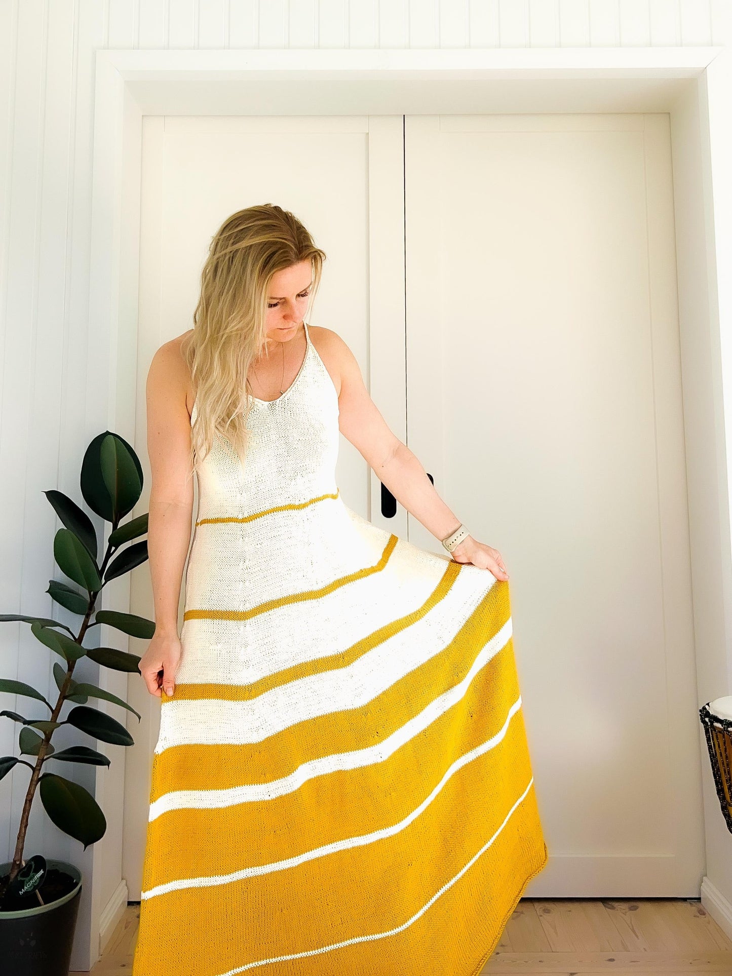 Comfy Long Summer Dress Knitting Pattern