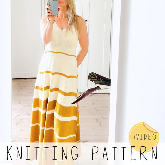 Comfy Long Summer Dress Knitting Pattern