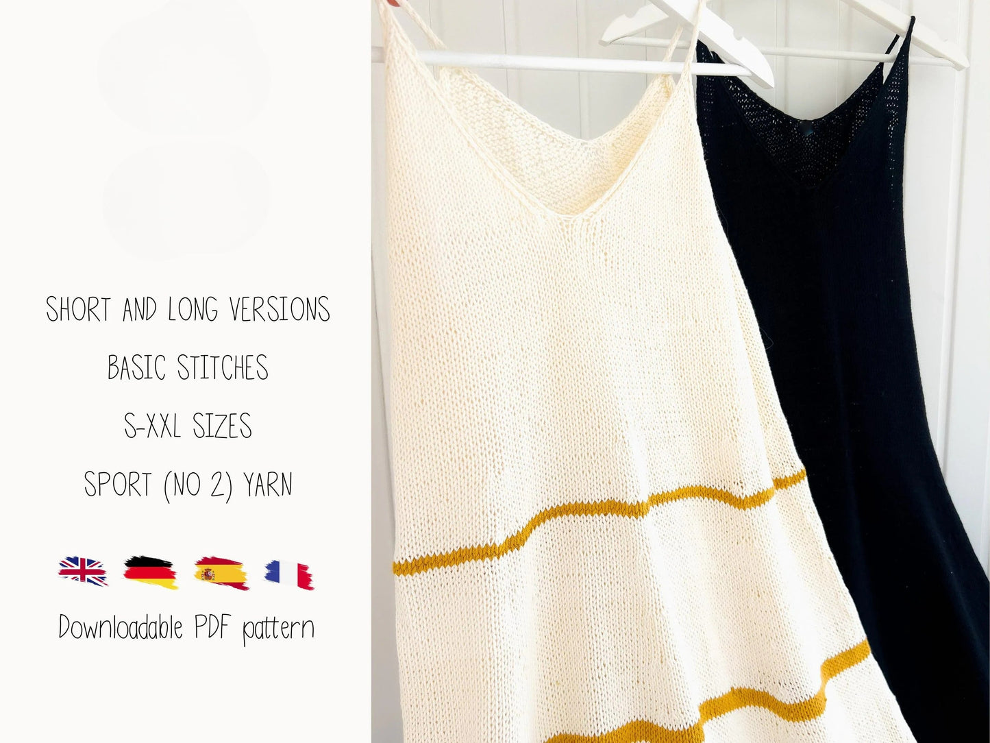 Comfy Long Summer Dress Knitting Pattern