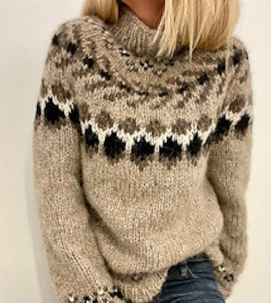 Classic Pattern Sweater Knitting Pattern