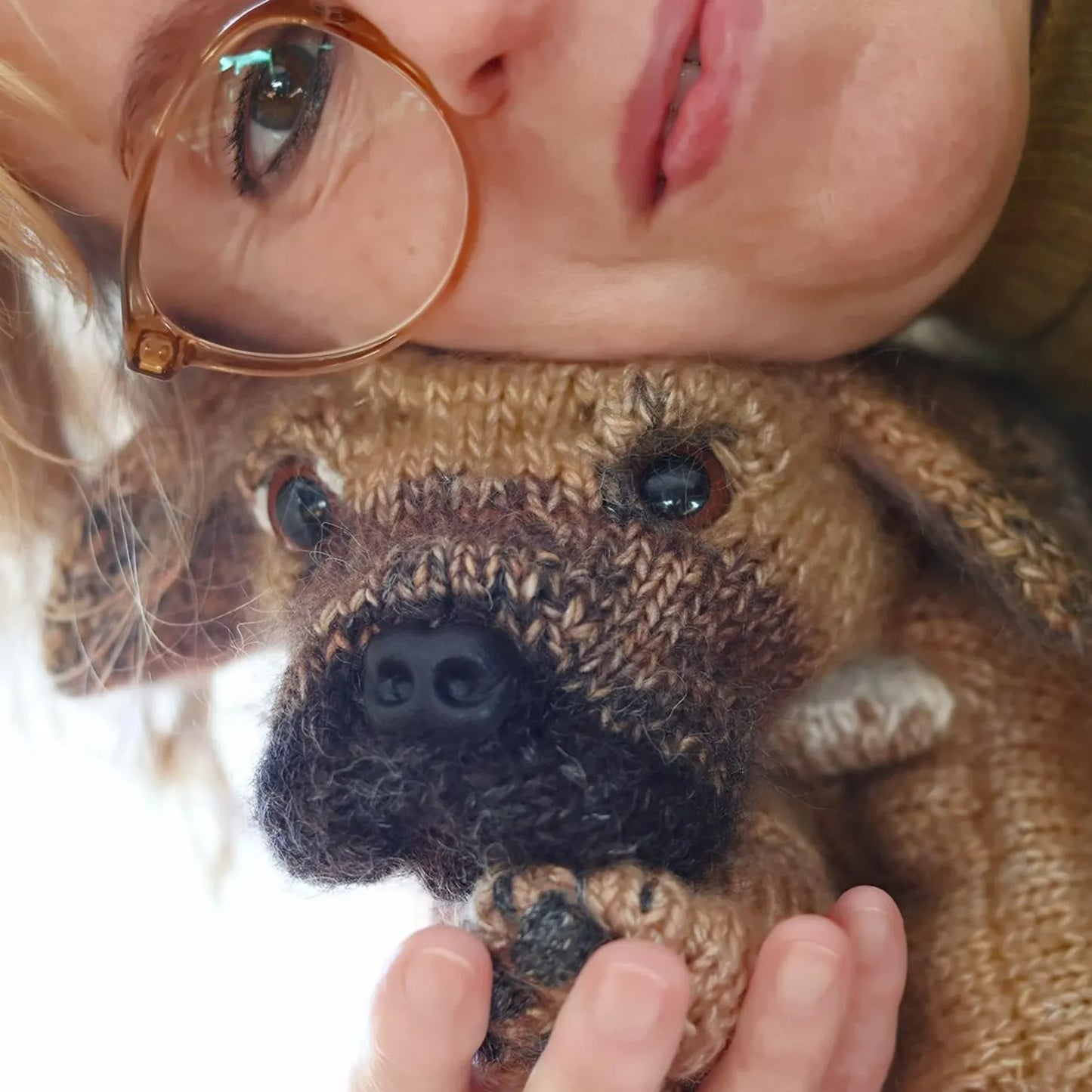 Gentle Guardian Dog Knitting Pattern