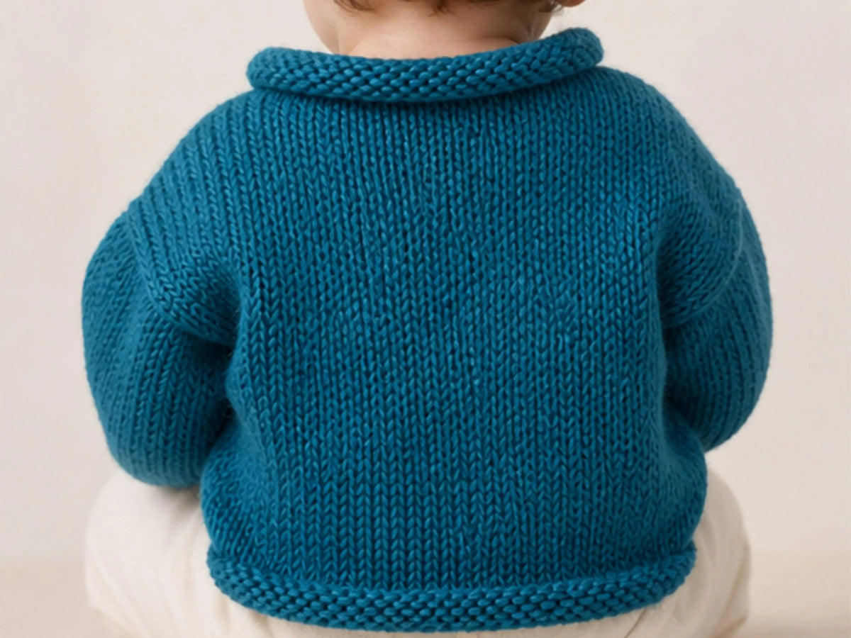 Easy Baby Pullover Knitting Pattern